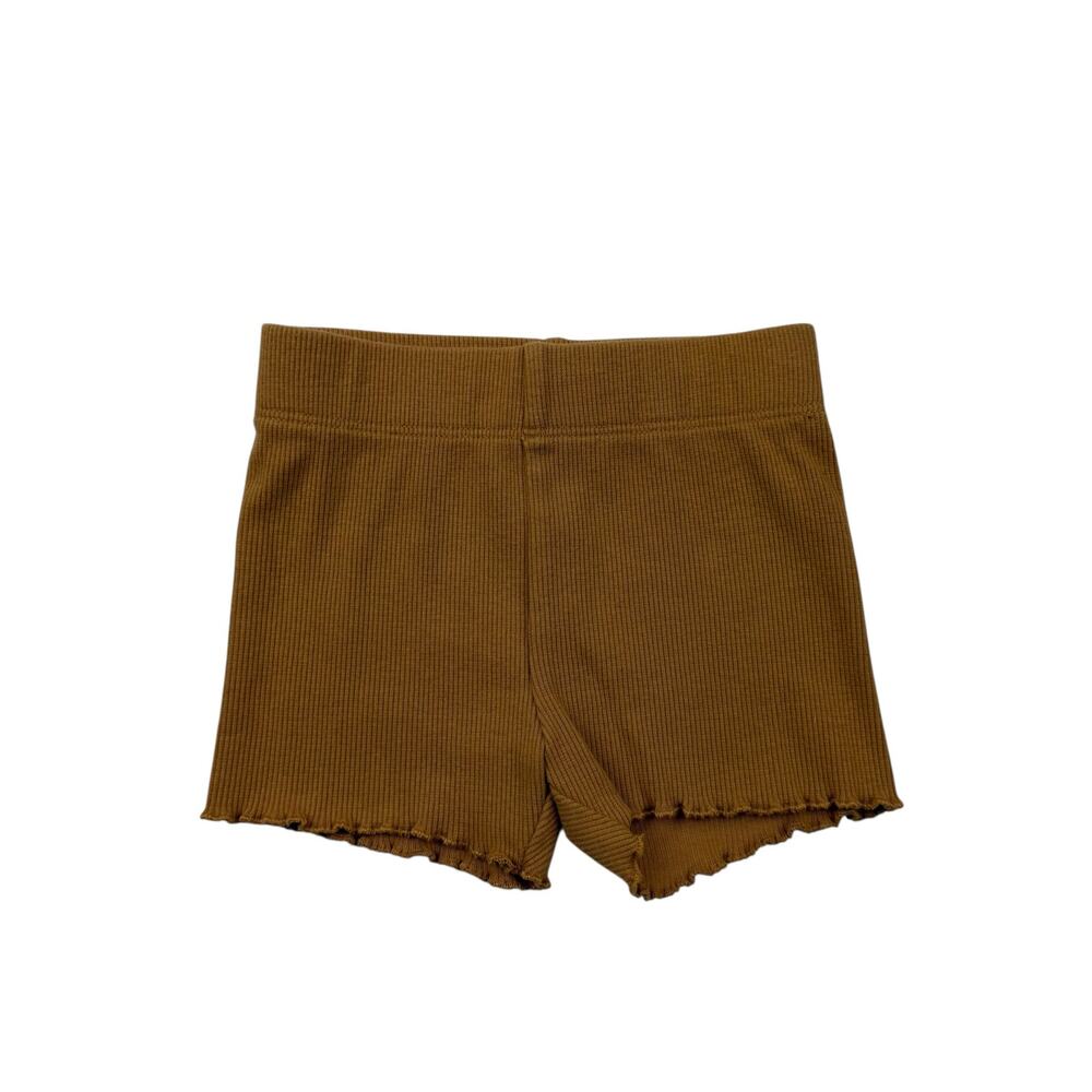 Little Co. Organic Neutral Ribbed Shorts